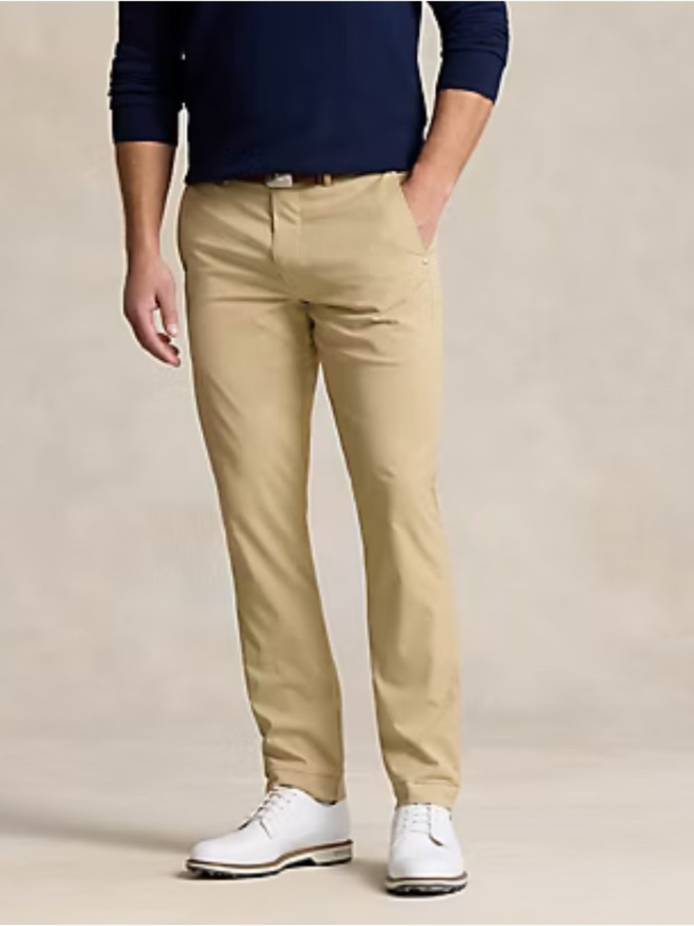 RLX Ralph Lauren Men's SZ 38-34 Tailored Fit Performance Twill Pants Khaki New